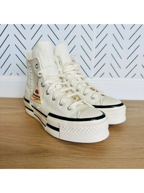 ⭐CONVERSE Chuck 70 Plus Hi Gems Sz 7 Mens Platform Shoes Pearls Sneaker A10287C⭐ main image 4